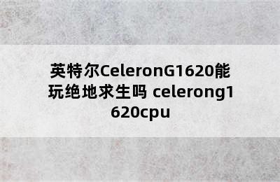 英特尔CeleronG1620能玩绝地求生吗 celerong1620cpu